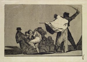 Folie bien connue, de la série Follies, vers 1815-24 - Francisco de Goya